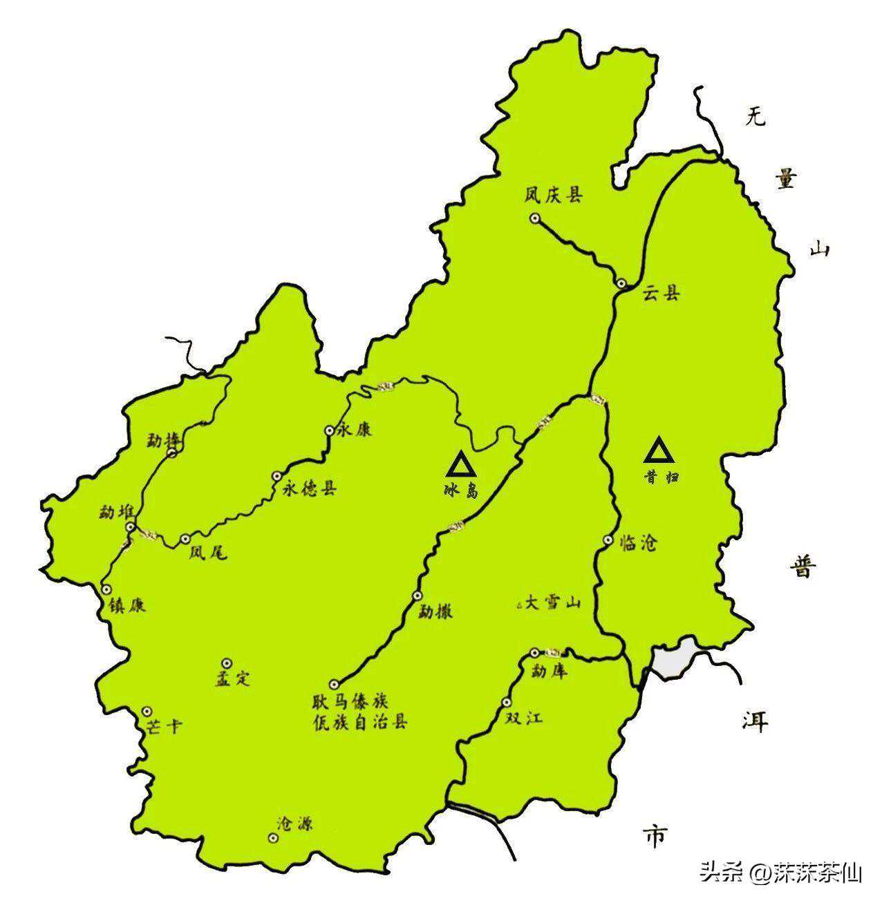 史上超全的普洱四大产区、十四大名山、十大名寨详解（持续更新）